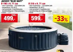 Hubo JACUZZI “BLUE NAVY” Ø 196 x H. 71 cm aanbieding