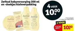 Kruidvat Zwitsal babyverzorging en -doekjes kleinverpakking aanbieding