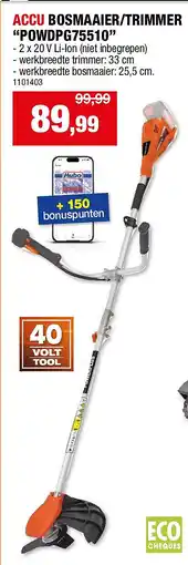 Hubo ACCU BOSMAAIER/TRIMMER “POWDPG75510” aanbieding