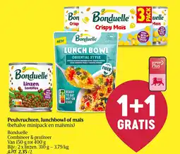 Delhaize Peulvruchten, lunchbowl of maïs aanbieding