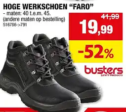 Hubo HOGE WERKSCHOEN “FARO” aanbieding