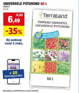 Hubo UNIVERSELE POTGROND aanbieding