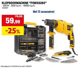 Hubo KLOPBOORMACHINE “POWX0265” aanbieding