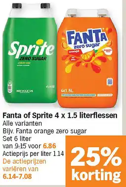Albert Heijn Fanta of Sprite aanbieding
