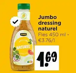 Jumbo Jumbo dressing naturel aanbieding