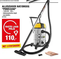 Hubo ALLESZUIGER NAT/DROOG “POWX3240” aanbieding