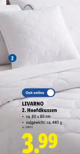 Lidl Hoofdkussen aanbieding