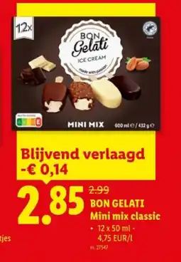 Lidl BON GELATI Mini mix classic aanbieding
