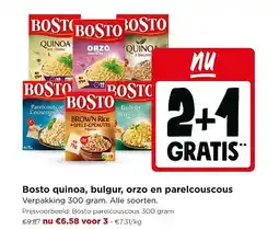 Jumbo Bosto quinoa, bulgur, orzo en parelcouscous aanbieding