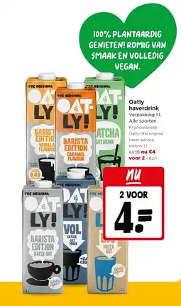 Jumbo Oatly haverdrink aanbieding