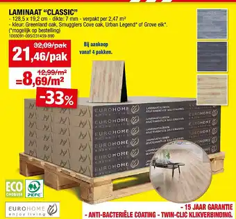 Hubo LAMINAAT “CLASSIC” aanbieding