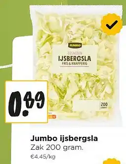Jumbo Jumbo ijsbergsla aanbieding