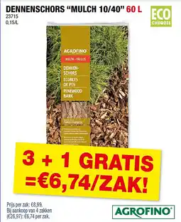 Hubo DENNENSCHORS “MULCH 10/40” aanbieding