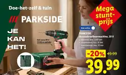 Lidl Accuschroefboormachine, 20 V aanbieding