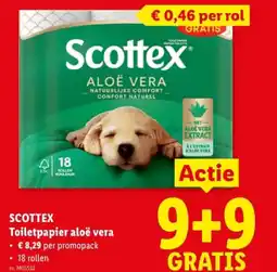 Lidl Toiletpapier aloë vera aanbieding