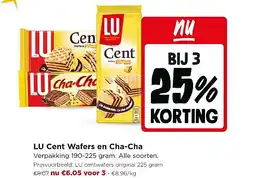 Jumbo LU Cent Wafers en Cha-Cha aanbieding