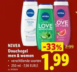 Lidl Douchegel men & women aanbieding