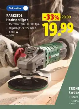 Lidl Haakse slijper aanbieding