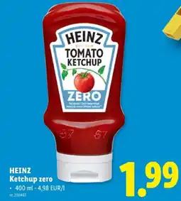Lidl Ketchup zero aanbieding