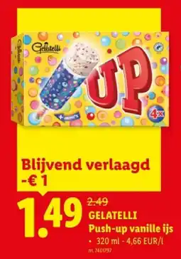 Lidl ELATELLI Push-up vanille ijs aanbieding