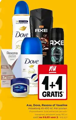 Jumbo Axe, Dove, Rexona of Vaseline aanbieding