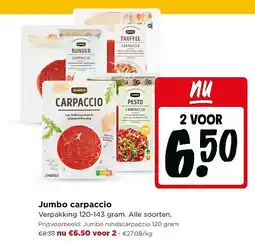 Jumbo Jumbo carpaccio aanbieding