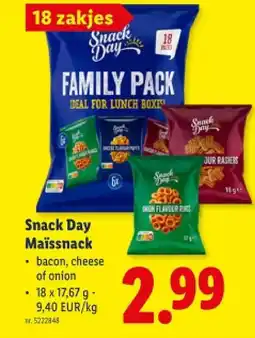 Lidl Snack Day Maïssnack aanbieding