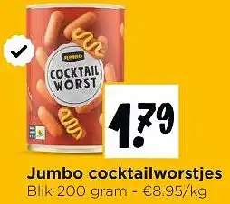 Jumbo Jumbo cocktailworstjes aanbieding