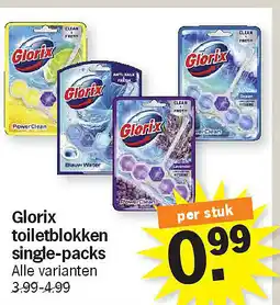 Albert Heijn Glorix per stuk toiletblokken single-packs aanbieding
