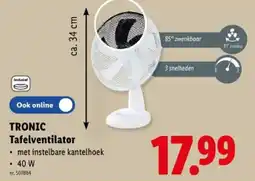 Lidl Tafelventilator aanbieding