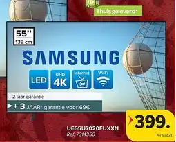 Carrefour SAMSUNG UE55U7020FUXXN 4K TV aanbieding