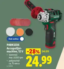 Lidl Accupolijstmachine, 12 V aanbieding