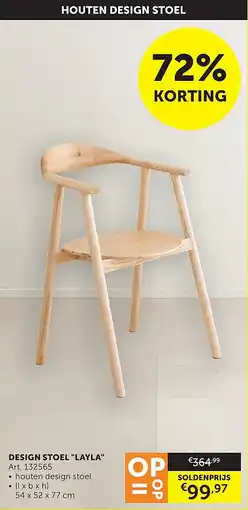 Zelfbouwmarkt DESIGN STOEL LAYLA aanbieding