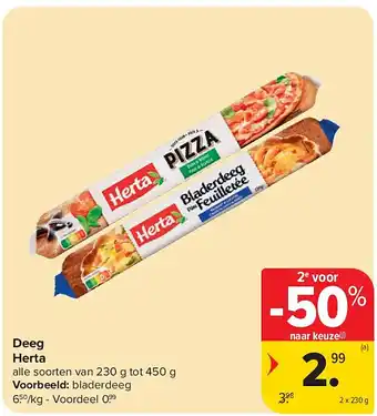 Carrefour Deeg Herta aanbieding