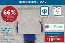 Zelfbouwmarkt VLOERTEGEL PIAZZA aanbieding