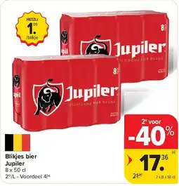 Carrefour Blikjes bier Jupiler aanbieding