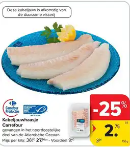 Carrefour Kabeljauwhaasje Carrefour aanbieding