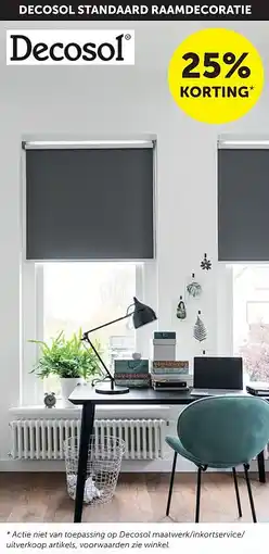 Zelfbouwmarkt DECOSOL STANDAARD RAAMDECORATIE aanbieding