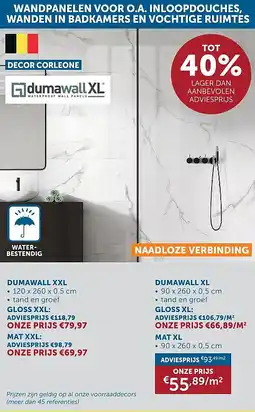 Zelfbouwmarkt DUMAWALL MAT XL aanbieding