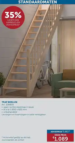 Zelfbouwmarkt TRAP BERLIJN aanbieding