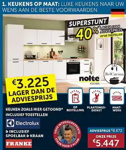 Zelfbouwmarkt KEUKENS OP MAAT aanbieding