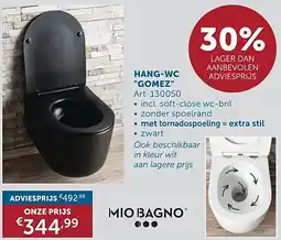 Zelfbouwmarkt HANG-WC GOMEZ aanbieding