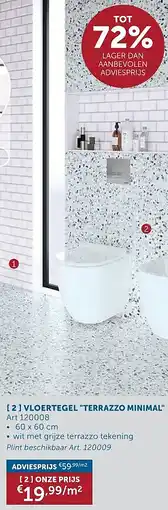 Zelfbouwmarkt VLOERTEGEL TERRAZZO MINIMAL aanbieding