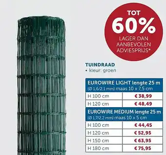 Zelfbouwmarkt TUINDRAAD aanbieding