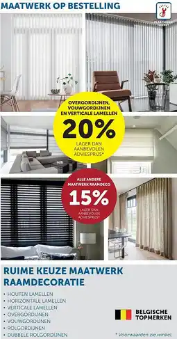 Zelfbouwmarkt MAATWERK OP BESTELLING aanbieding
