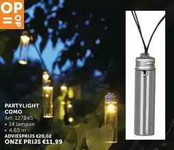 Zelfbouwmarkt PARTYLIGHT COMO aanbieding