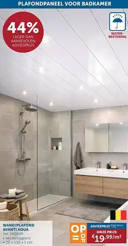 Zelfbouwmarkt WAND/PLAFOND AVANTI AQUA aanbieding