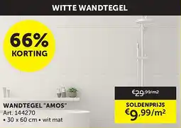 Zelfbouwmarkt WANDTEGEL AMOS aanbieding