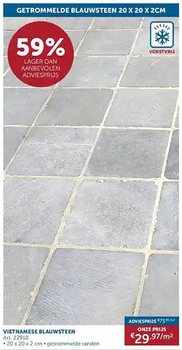 Zelfbouwmarkt VIETNAMESE BLAUWSTEEN aanbieding