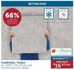 Zelfbouwmarkt VLOERTEGEL PIAZZA aanbieding